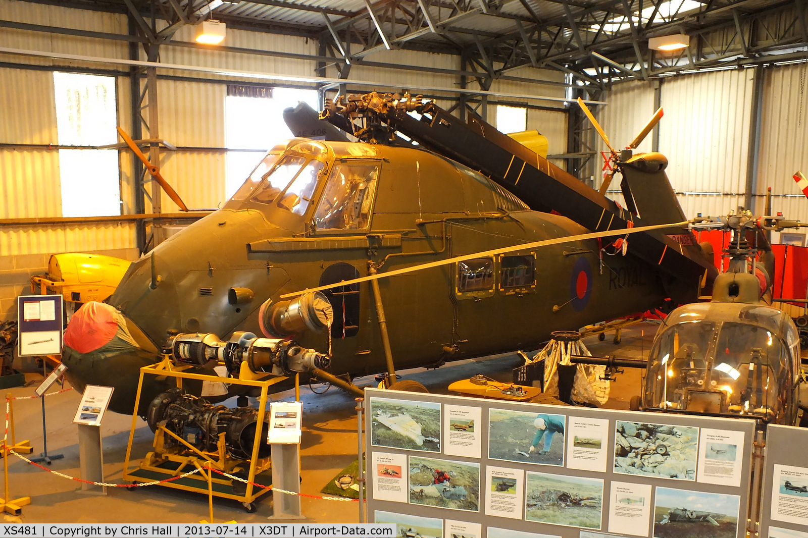 XS481, 1963 Westland Wessex HU.5 C/N WA155, preserved at the South Yorkshire Aircraft Museum, AeroVenture, Doncaster