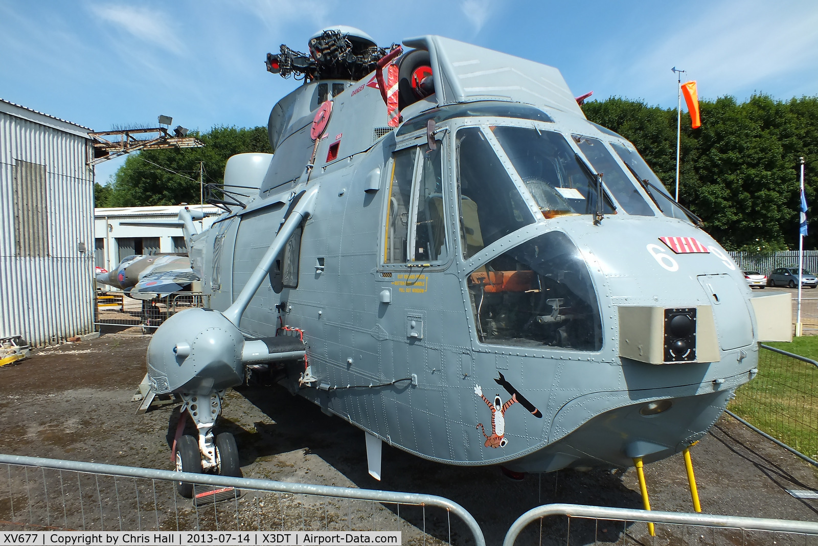 XV677, 1970 Westland Sea King HAS.6 C/N WA665, preserved at the South Yorkshire Aircraft Museum, AeroVenture, Doncaster