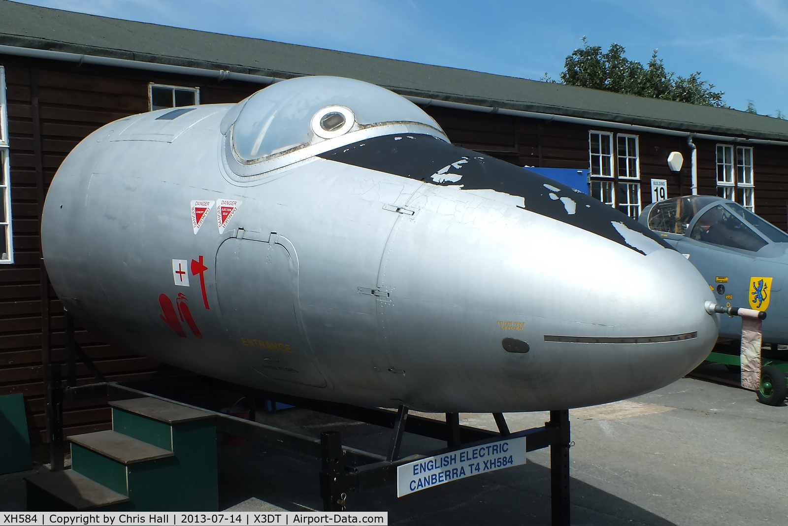 XH584, English Electric Canberra T.4 C/N 71415, preserved at the South Yorkshire Aircraft Museum, AeroVenture, Doncaster