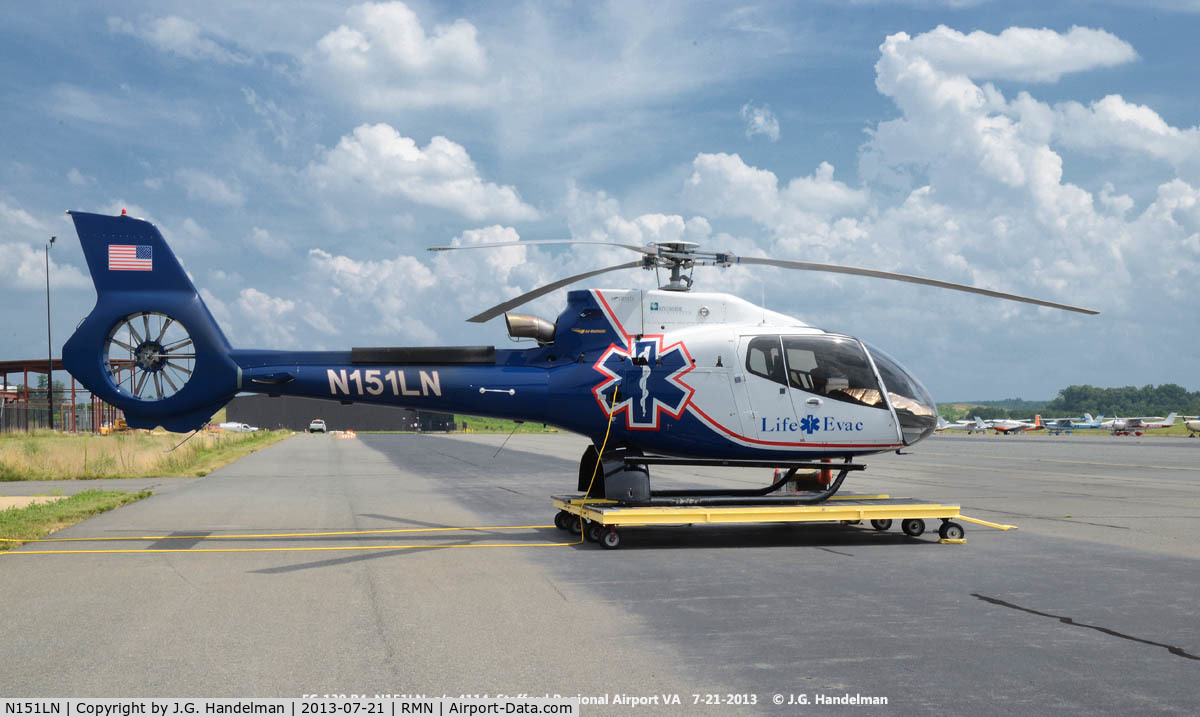 N151LN, 2006 Eurocopter EC-130B-4 (AS-350B-4) C/N 4114, At Stafford Regional VA.