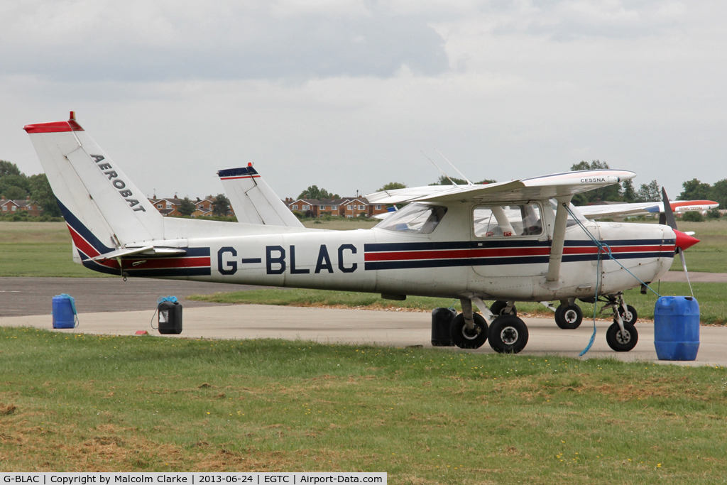 G-BLAC, 1980 Reims FA152 Aerobat C/N 0370, Reims FA152, Cranfield Airport, June 2013.