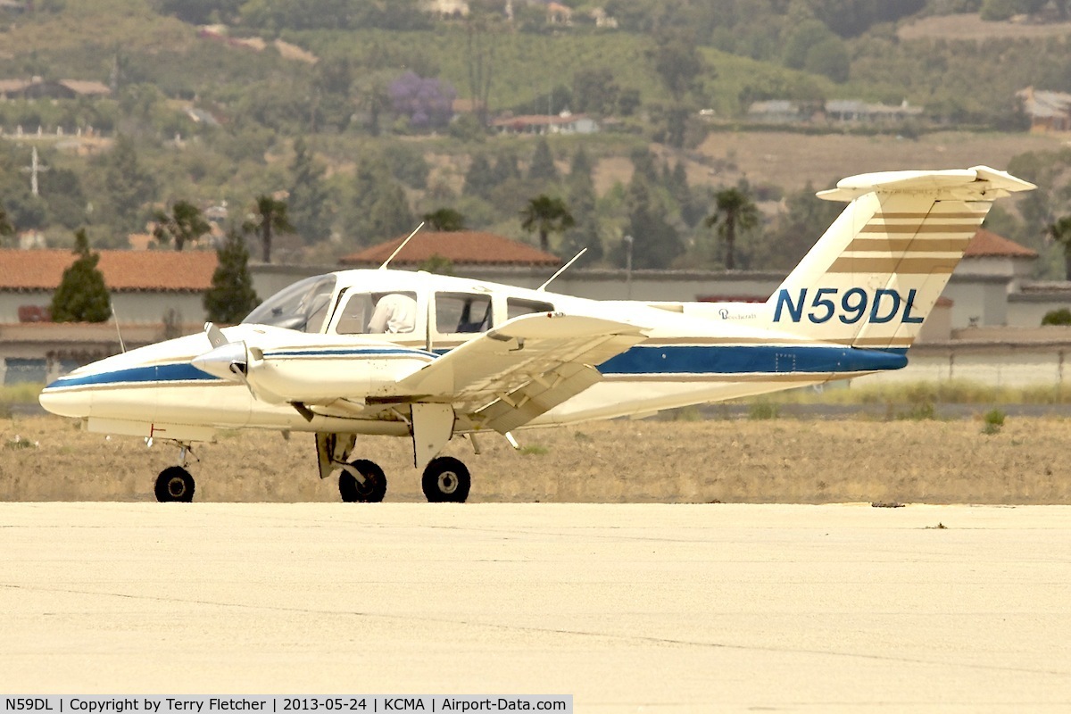 N59DL, 1979 Beech 76 Duchess C/N ME-143, At Camarillo Airport , California