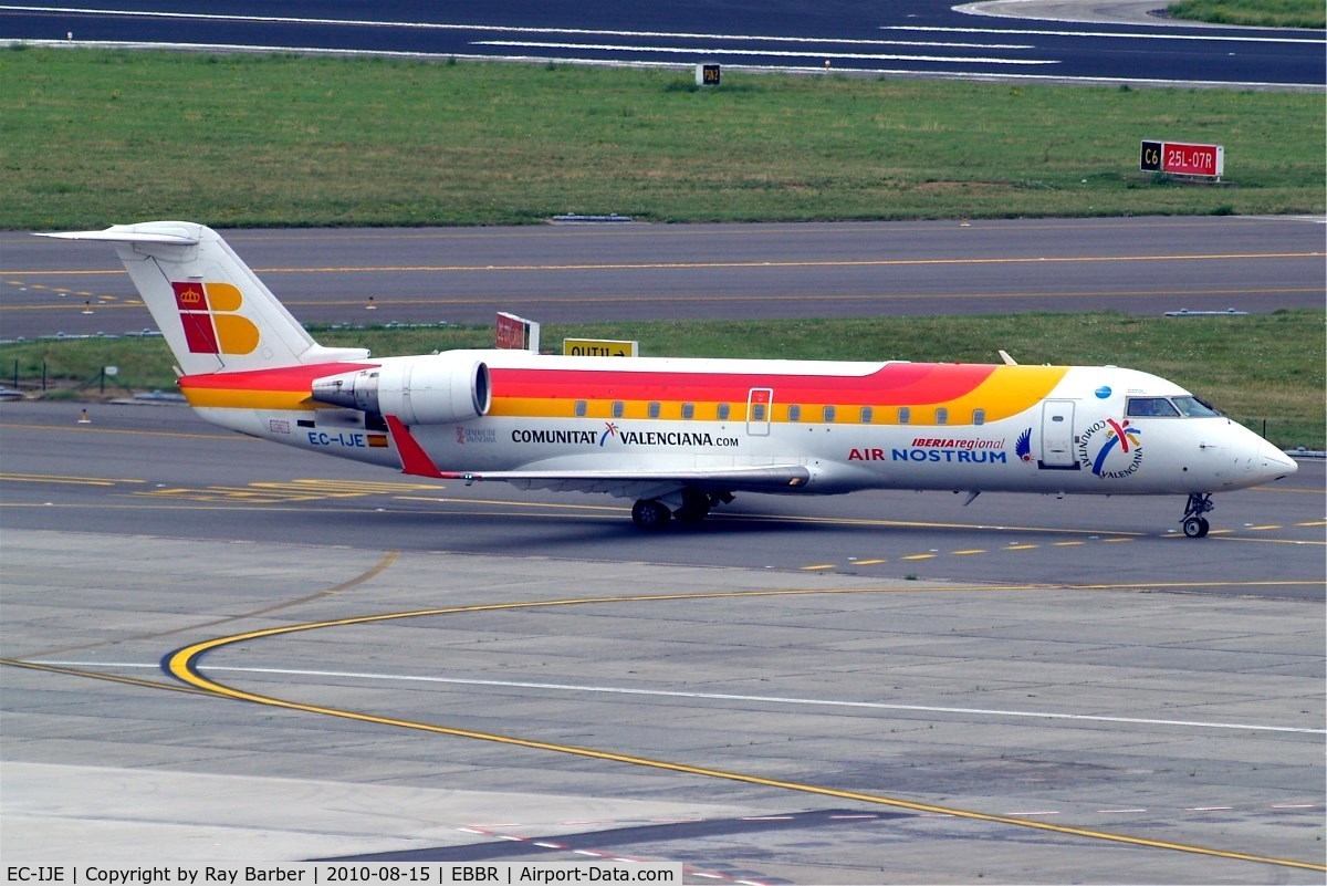 EC-IJE, 2002 Bombardier CRJ-200ER (CL-600-2B19) C/N 7700, Canadair CRJ-200ER [7700] (Air Nostrum) Brussels~OO 15/08/2010