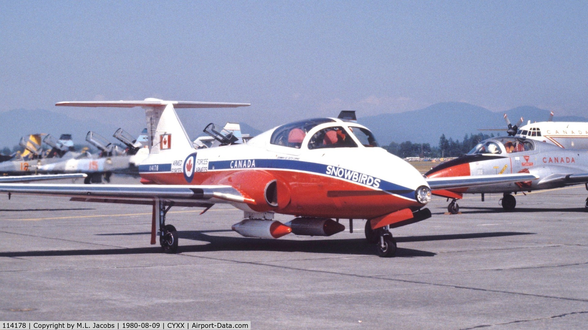 114178, Canadair CT-114 Tutor C/N 1178, 1980 Abbotsford Air Show
