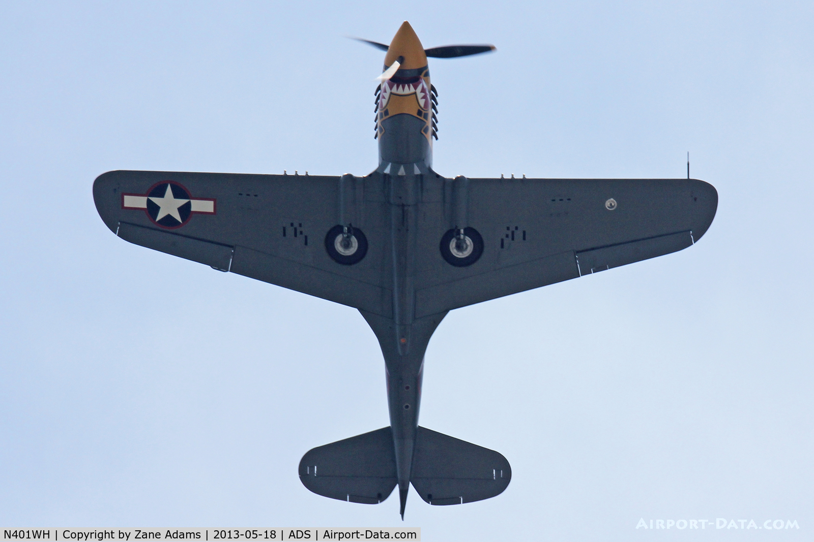 N401WH, 1942 Curtiss P-40K Warhawk C/N 42-10256, Cavanaugh Flight Museum, Warbirds over Addison 2013