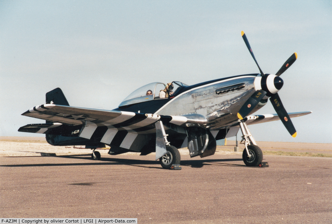 F-AZJM, 1944 North American P-51D Mustang C/N 122-39486, Darois airfield 1997