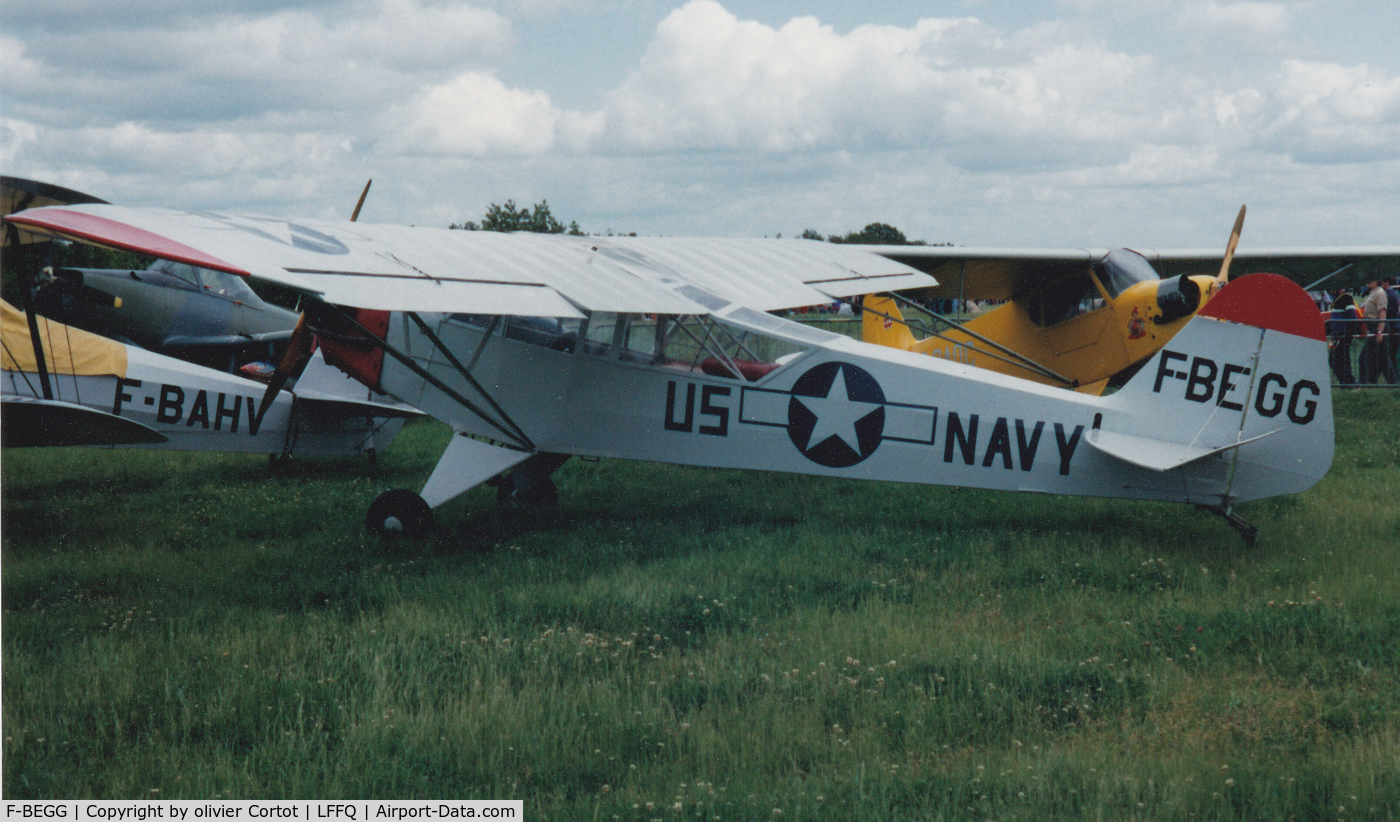 F-BEGG, 1944 Piper L-4J Grasshopper (J3C-65D) C/N 12886, Ferte 1991