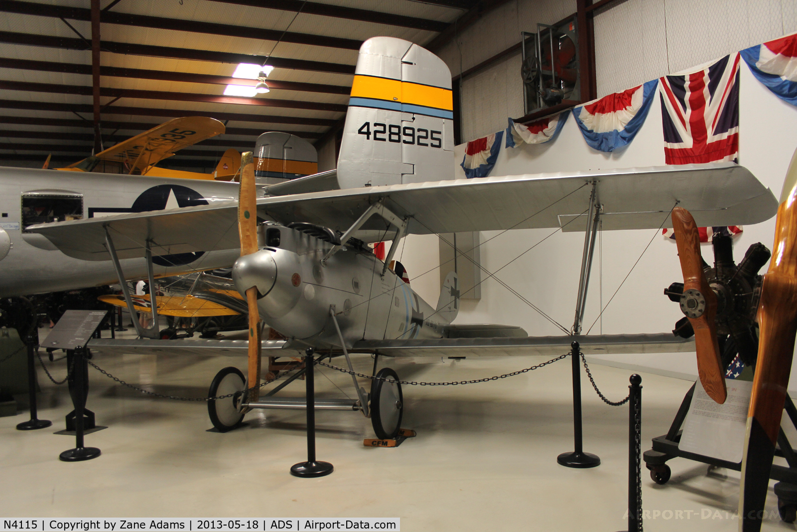 N4115, 1987 Pfalz DIII Replica C/N 1, Cavanaugh Flight Museum, Warbirds over Addison 2013