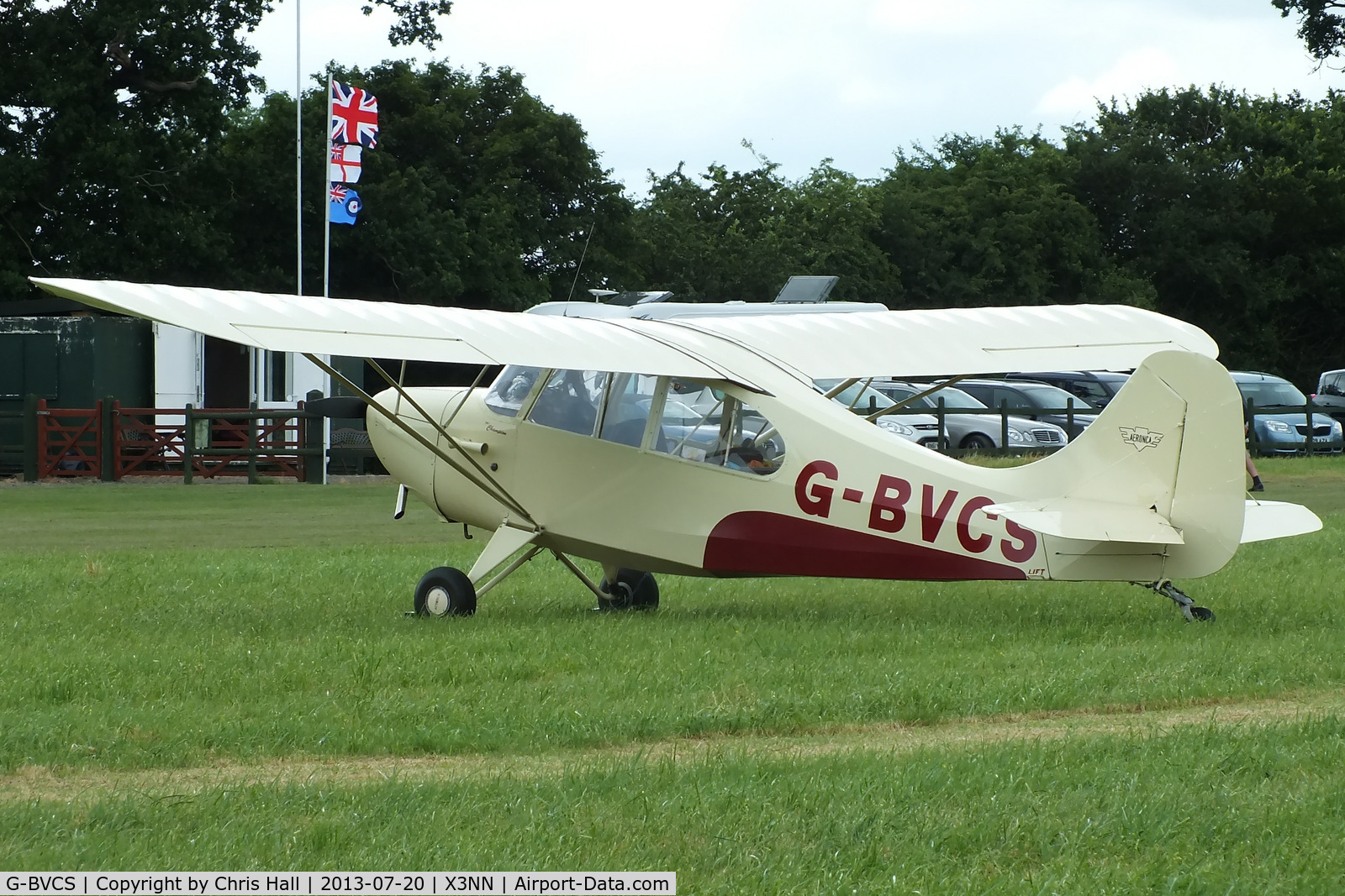 G-BVCS, 1946 Aeronca 7AC Champion C/N 7AC-1346, at the Stoke Golding stakeout 2013