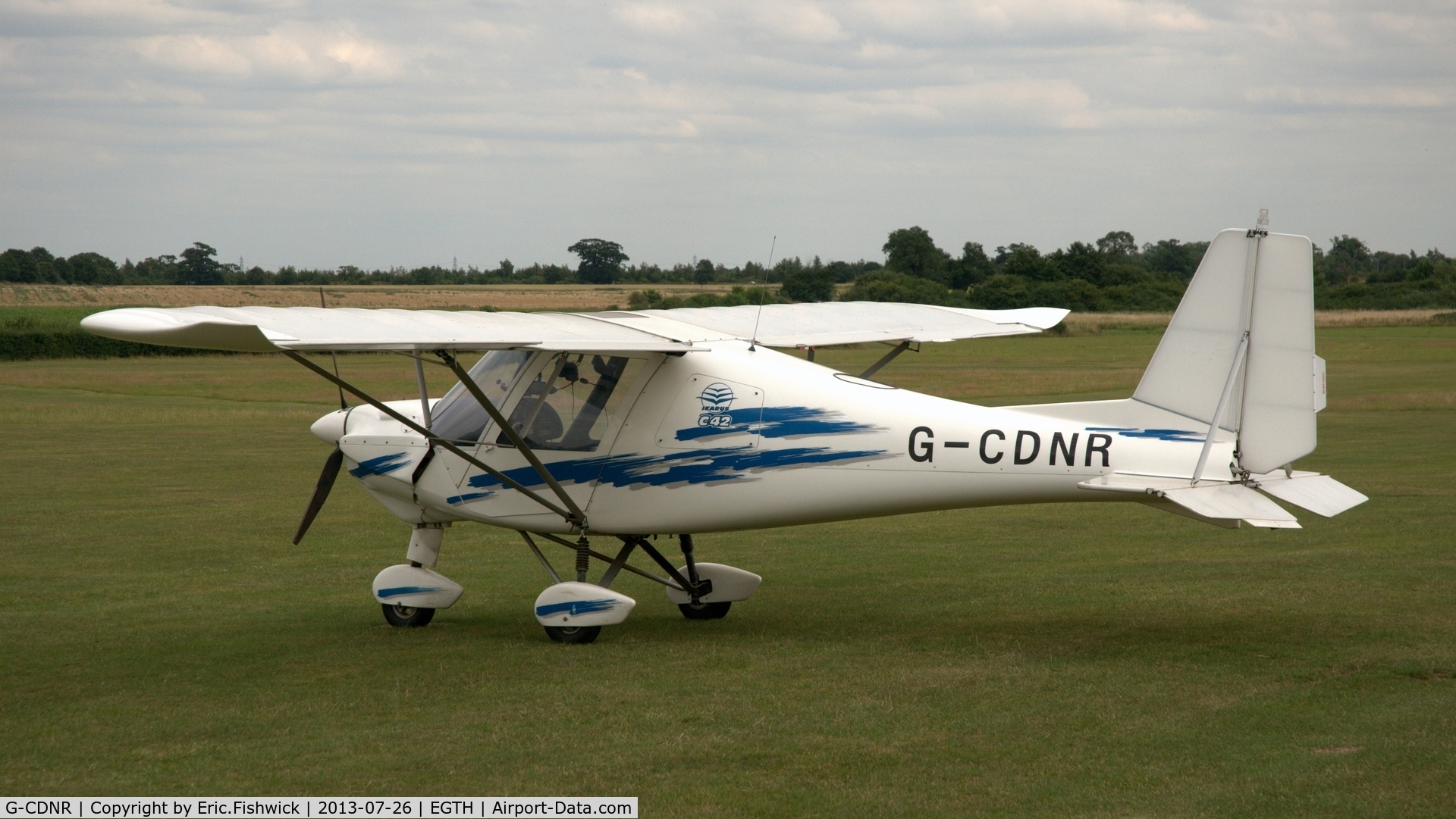 G-CDNR, 2005 Comco Ikarus C42 FB100 C/N 0507-6696, 1. G-CDNR visiting Shuttleworth (Old Warden) Aerodrome.
