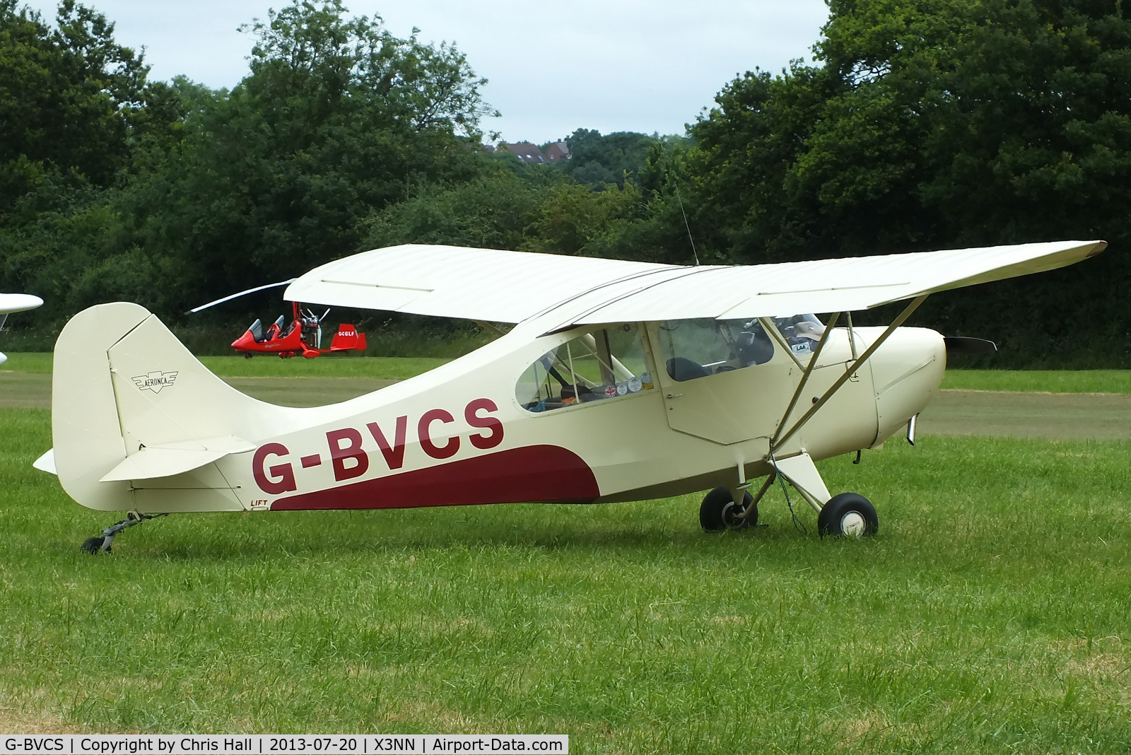G-BVCS, 1946 Aeronca 7AC Champion C/N 7AC-1346, at the Stoke Golding stakeout 2013