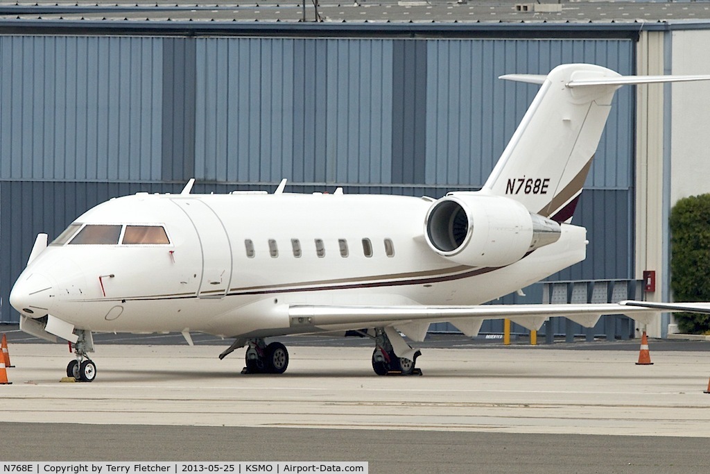N768E, 2005 Bombardier Challenger 604 (CL-600-2B16) C/N 5603, At Santa Monica Airport , California