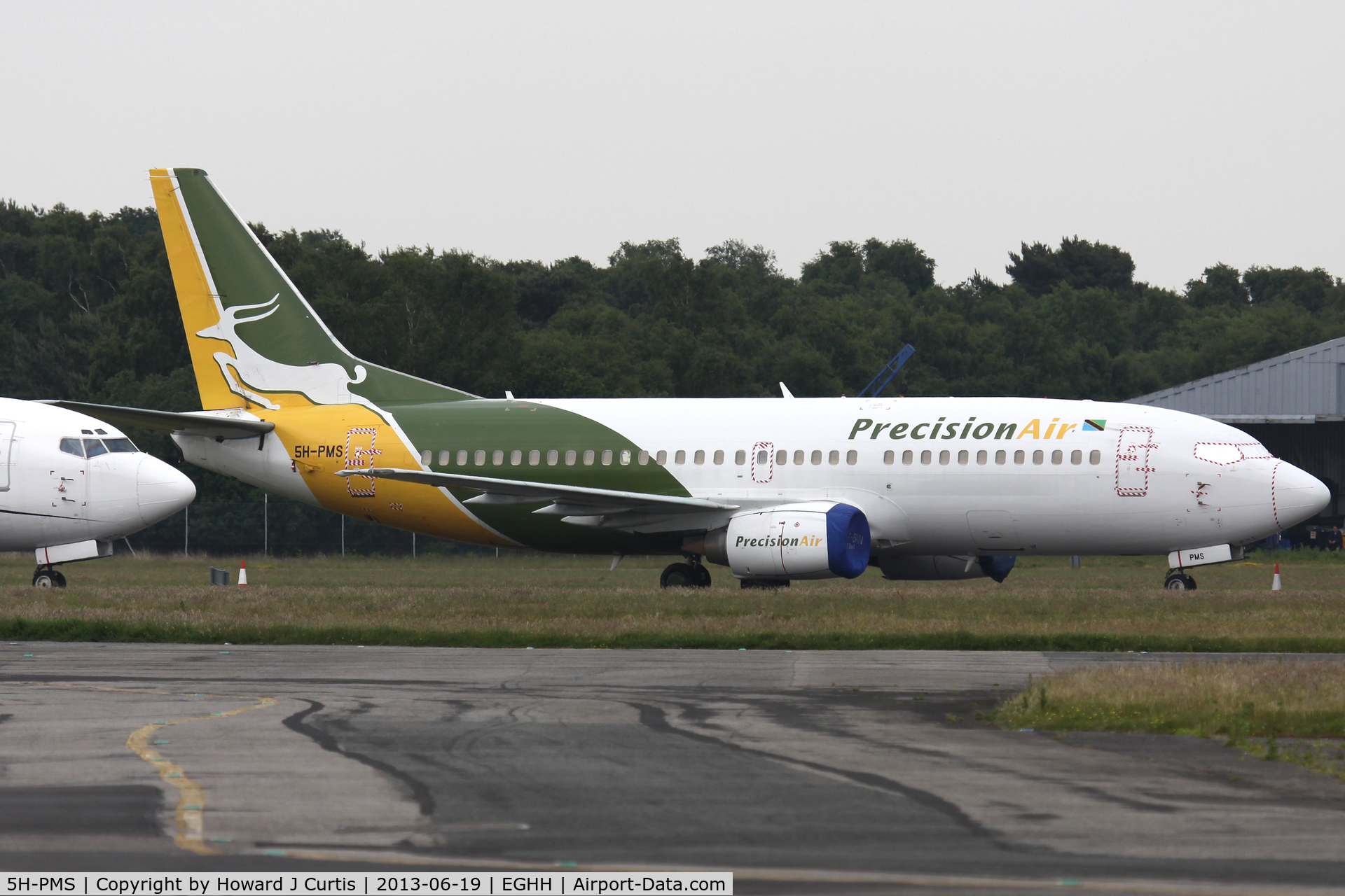 5H-PMS, 1999 Boeing 737-36N C/N 28596, Precision Air, stored here after lease.