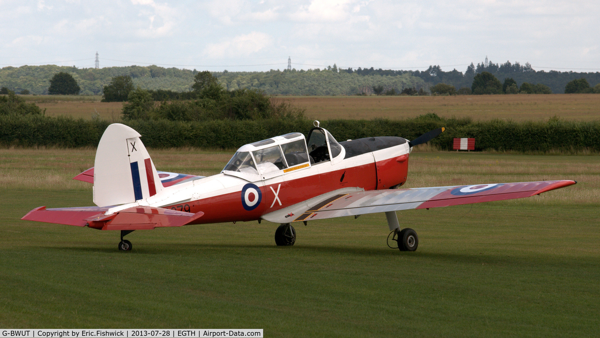 G-BWUT, 1953 De Havilland DHC-1 Chipmunk T.10 C/N C1/0918, 2. WZ879 at The Shuttleworth Collection Wings & Wheels Flying Day, July 2013.