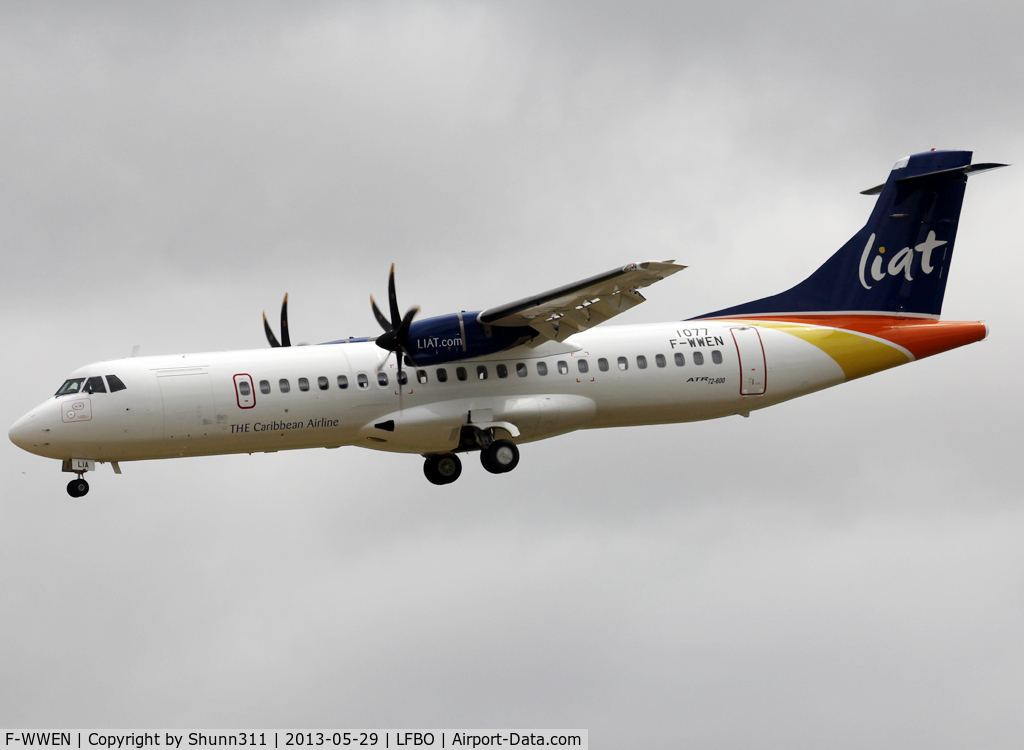 F-WWEN, 2013 ATR 72-600 (72-212A) C/N 1077, C/n 1077 - To be V2-LIA... VT-JDA ntu