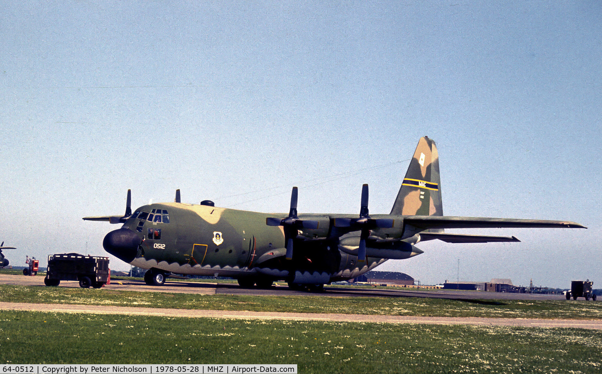 64-0512, 1964 Lockheed C-130E-LM Hercules C/N 382-3996, C-130E Hercules of the 62nd Military Airlift Wing as seen at the 1978 RAF Mildenhall Air Fete.