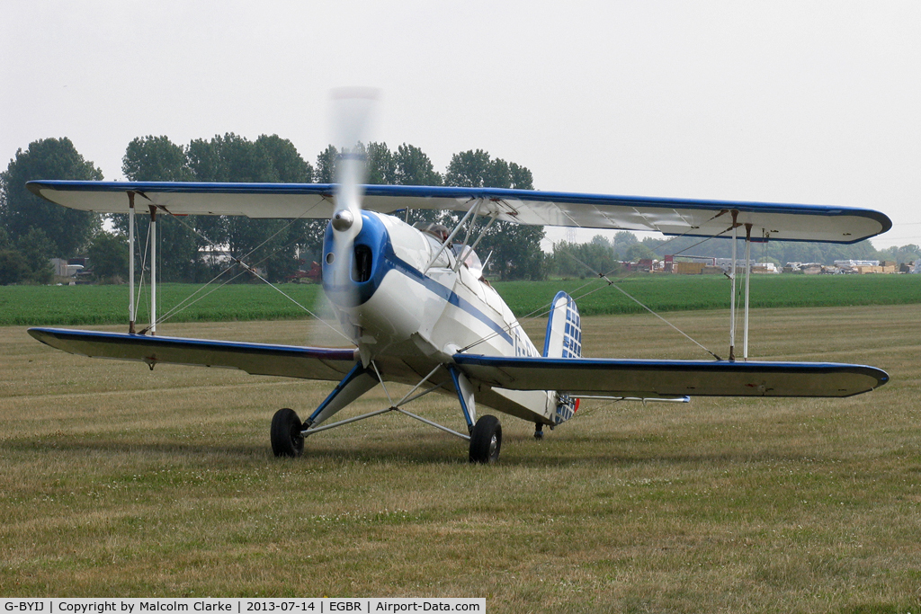 G-BYIJ, 1954 CASA 1-131E Series 2000 C/N 2110, CASA 1-131E Srs 2000 at The Real Aeroplane Company's Bucker Fest, Breighton Airfield, July 14 2013.