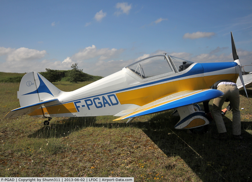F-PGAD, SIPA 903 C/N 40, Parked in the grass during LFOC Open Day 2013...