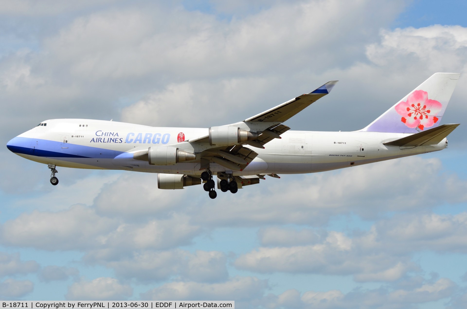 B-18711, 2002 Boeing 747-409F/SCD C/N 30768, China Airlines B744 freighter