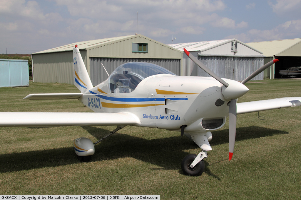 G-SACX, 2007 Aero AT-3 R100 C/N AT3-028, Aero AT-3 R100, Fishburn Airfield, July 2013.