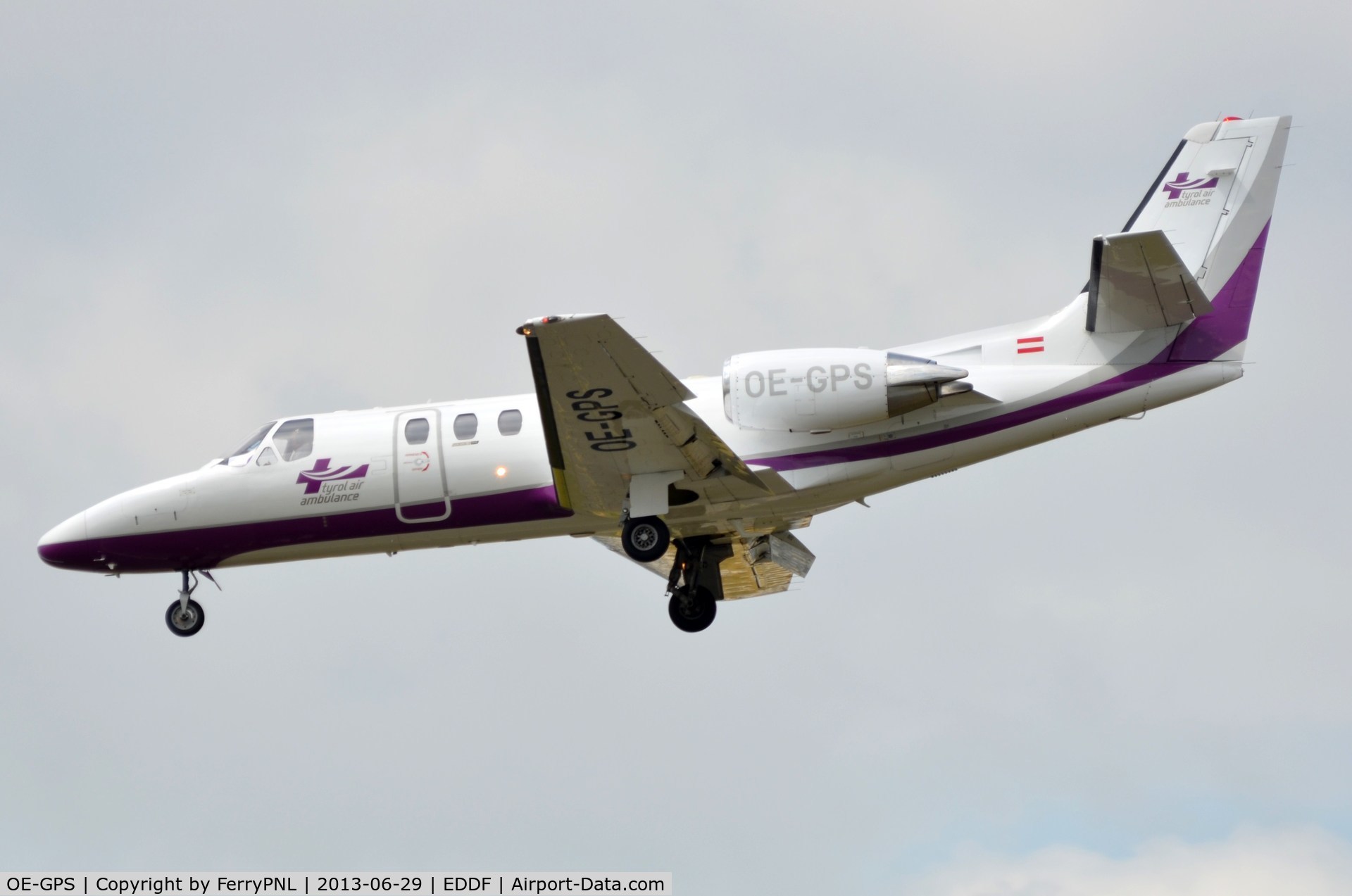 OE-GPS, 1998 Cessna 550 Citation Bravo C/N 550-0837, Tyrolean Air Ambulance Ce550