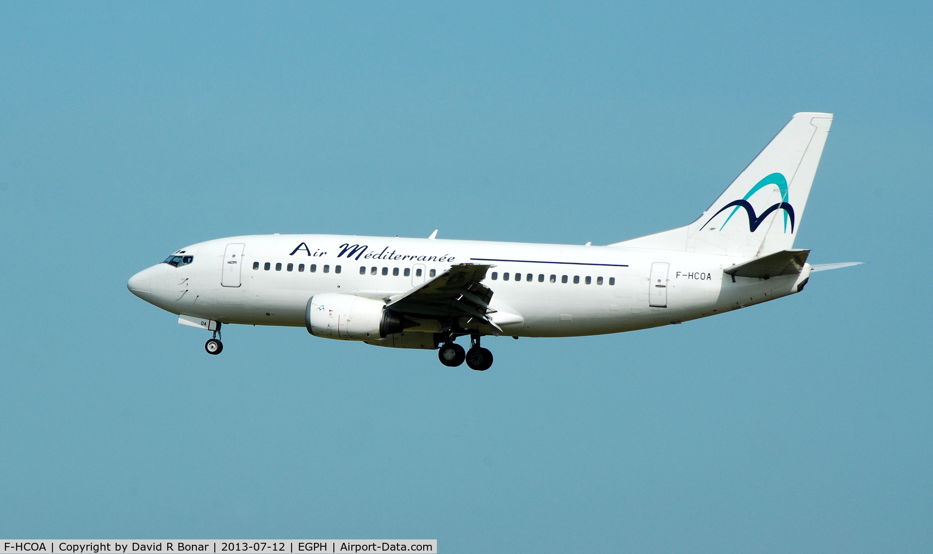 F-HCOA, 1996 Boeing 737-5L9 C/N 28084, In-bound charter from Lourdes