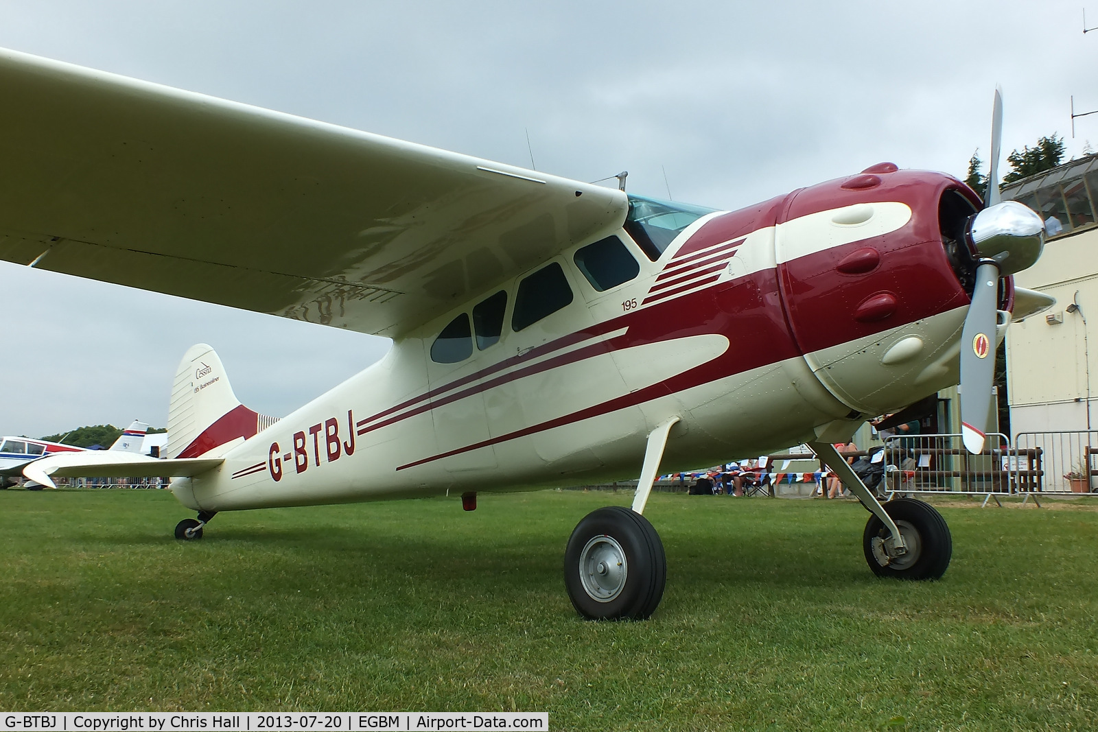 G-BTBJ, 1952 Cessna 190B C/N 16046, at the Tatenhill Charity Fly in