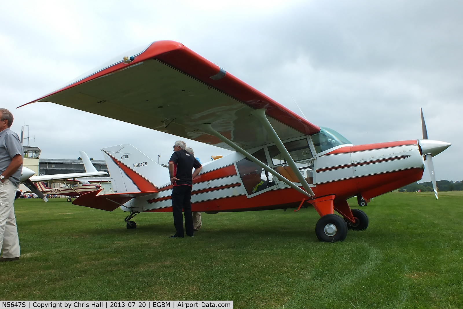 N5647S, 1980 Maule M-5-235C Lunar Rocket C/N 7345C, at the Tatenhill Charity Fly in