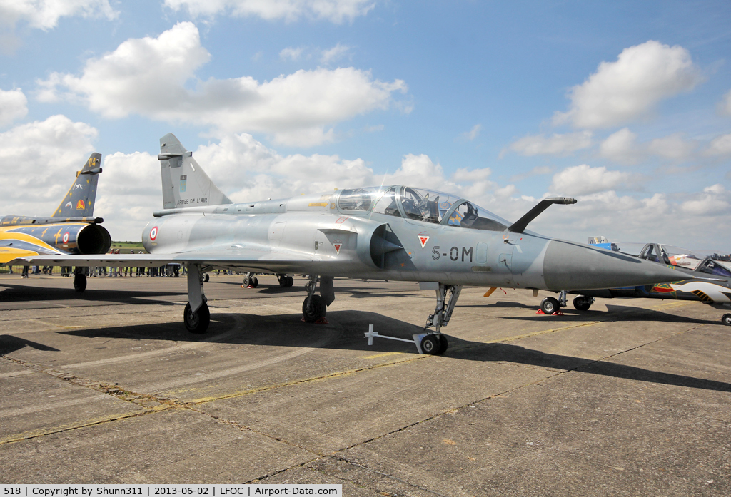 518, Dassault Mirage 2000B C/N 218, Used as static aircraft during LFOC Open Day 2013...