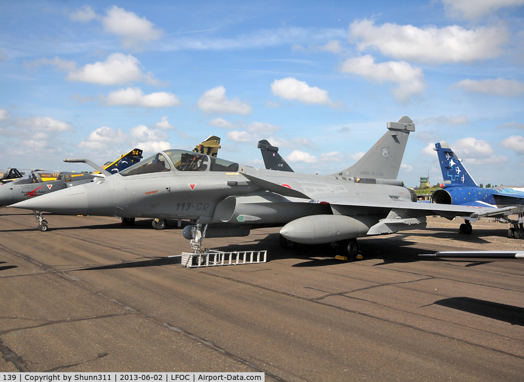 139, 2012 Dassault Rafale C C/N 139, Used as static aircraf during LFOC Open Day 2013...