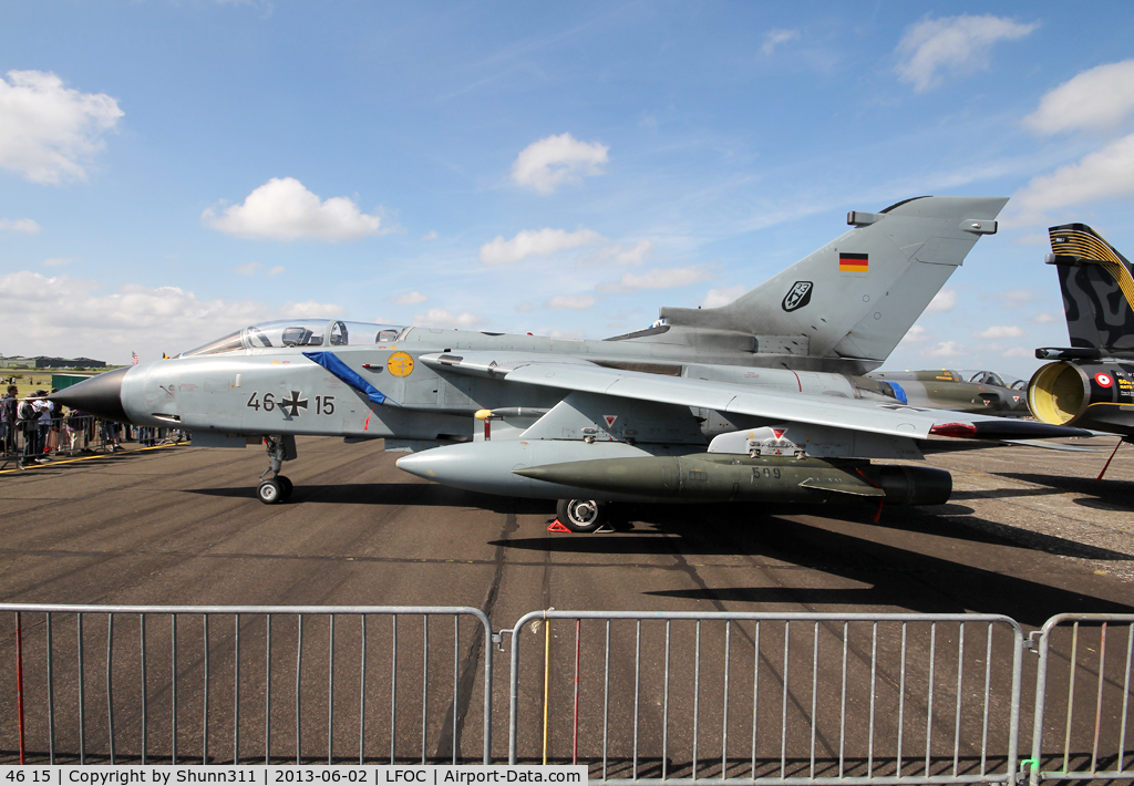 46 15, Panavia Tornado IDS C/N 779/GS248/4315, Used as a static aircraft during LFOC Open Day 2013...