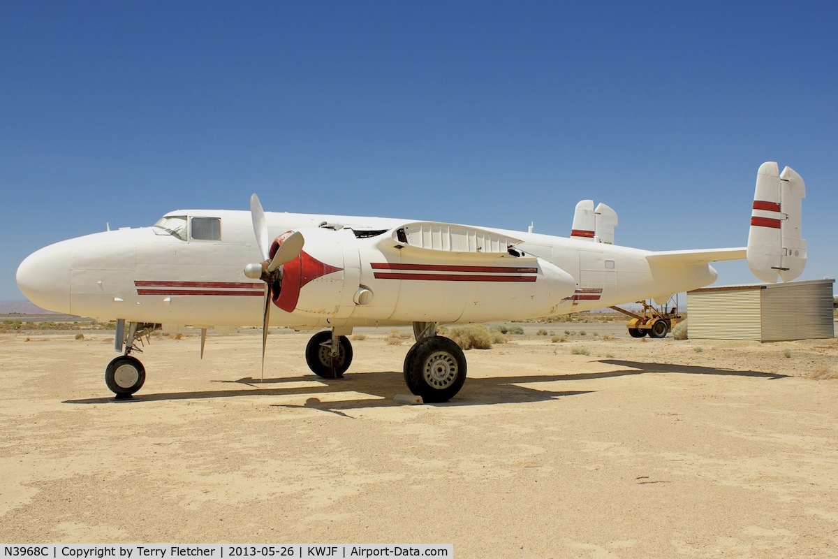 N3968C, 1942 North American B-25C Mitchell C/N 82-5886, At Milestones of Flight Museum at Lancaster CA ex 41-13251