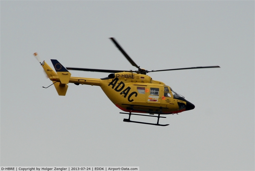 D-HBRE, 1988 Eurocopter-Kawasaki BK-117B-2C C/N 7184, One of ADAC´s yellow angels on duty.....