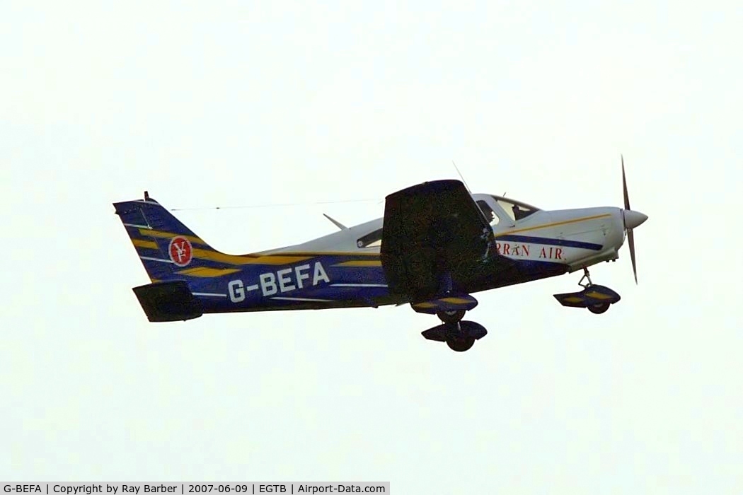 G-BEFA, 1976 Piper PA-28-151 Cherokee Warrior C/N 28-7615416, Piper PA-28-151 Cherokee Warrior [28-7615416] Booker~G 09/06/2007