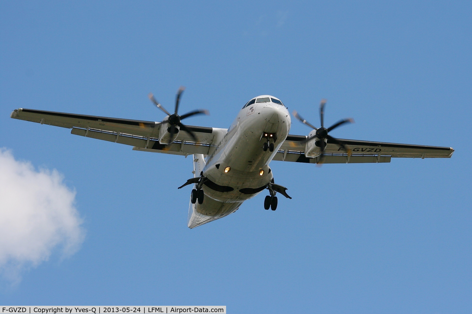 F-GVZD, 1996 ATR 42-500 C/N 530, ATR 42-500, Short approach rwy 31L, Marseille-Marignane Airport (LFML-MRS)