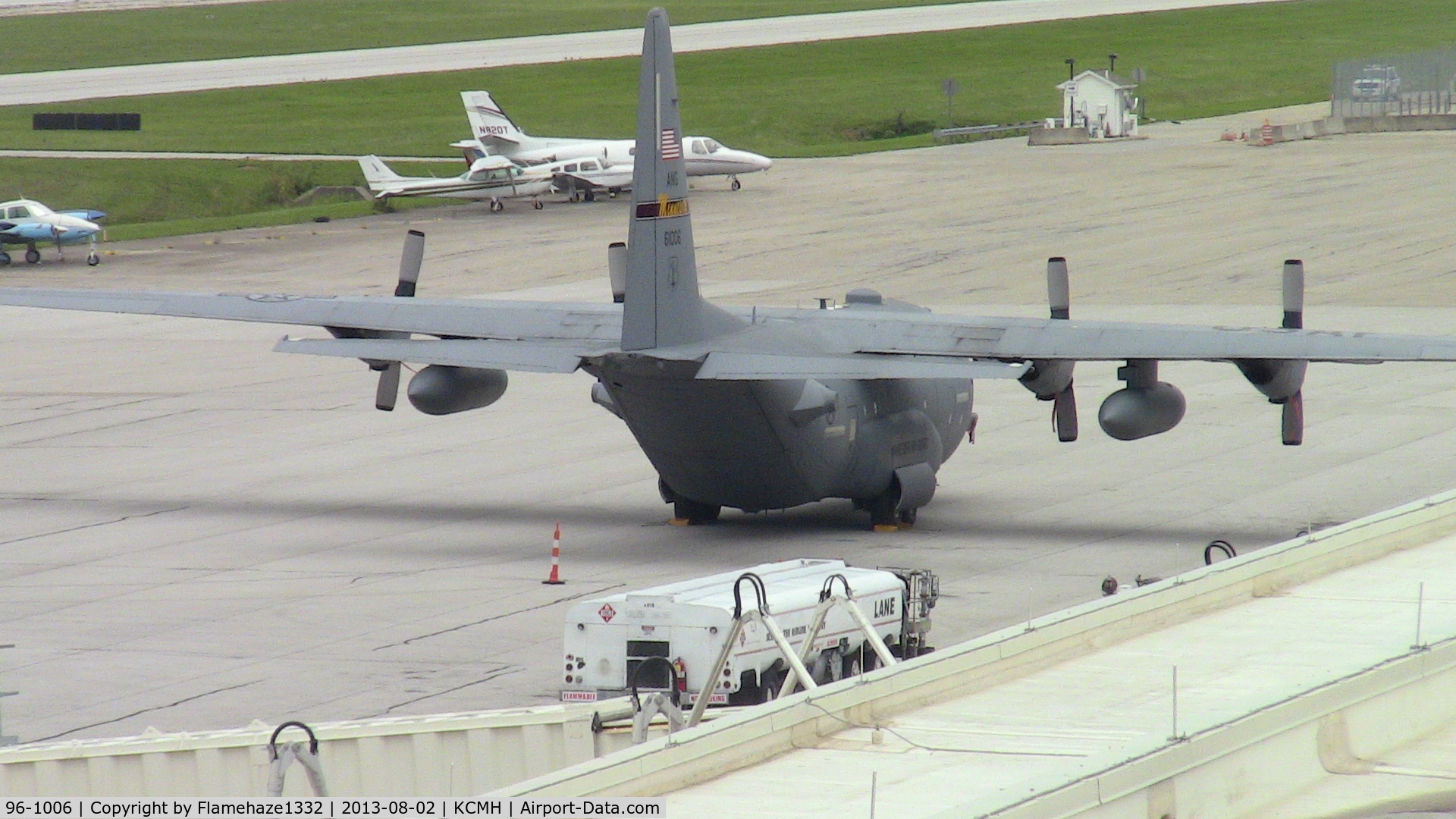 96-1006, 1996 Lockheed C-130H Hercules C/N 382-5426, C-130H-2 96-1006 parked on the Lane Aviation ramp.