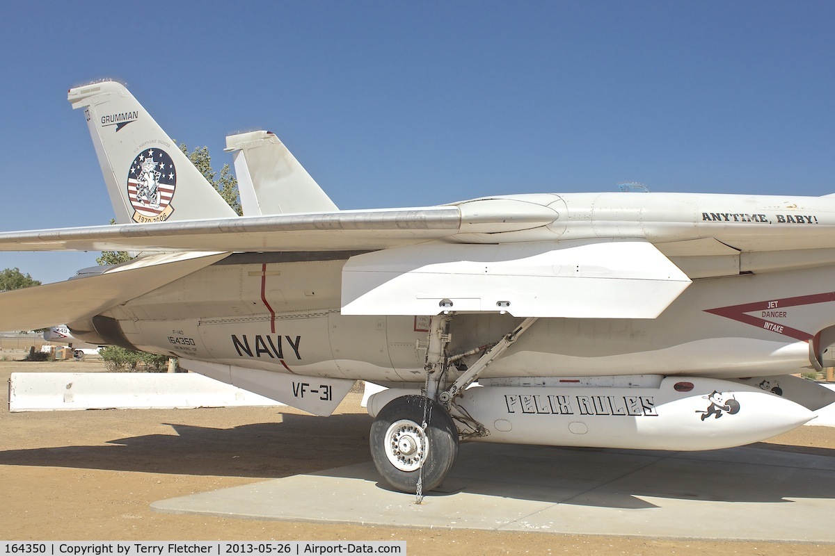 164350, Grumman F-14D Tomcat C/N 625, Exhibited at the Joe Davies Heritage Airpark at Palmdale Plant 42, Palmdale, California