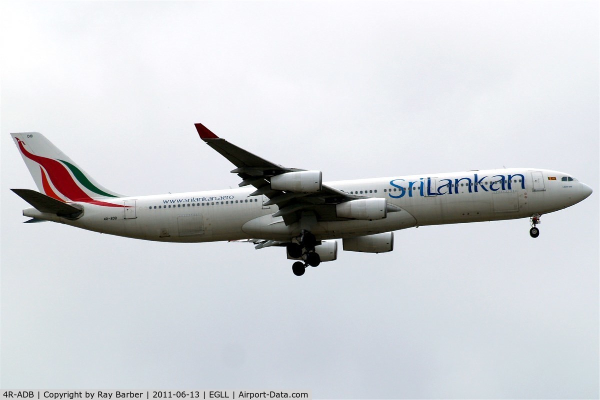 4R-ADB, 1994 Airbus A340-311 C/N 033, 4R-ADB   Airbus A340-311 [033] (Srilankan) Home~G 13/06/2011