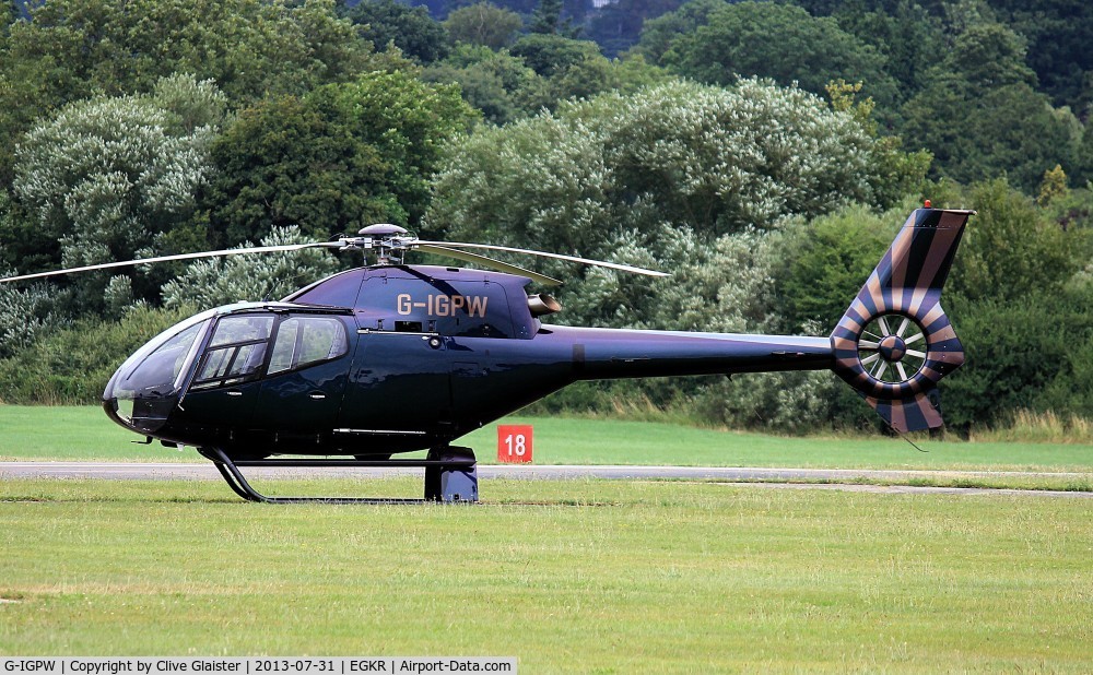 G-IGPW, 1999 Eurocopter EC-120B Colibri C/N 1027, Ex: G-CBRI > G-IGPW
Originally owned to, McAlpine Helicopters Ltd in May 1999 and currently with, PDQ Rotor Ltd since February 2012 as G-IGPW