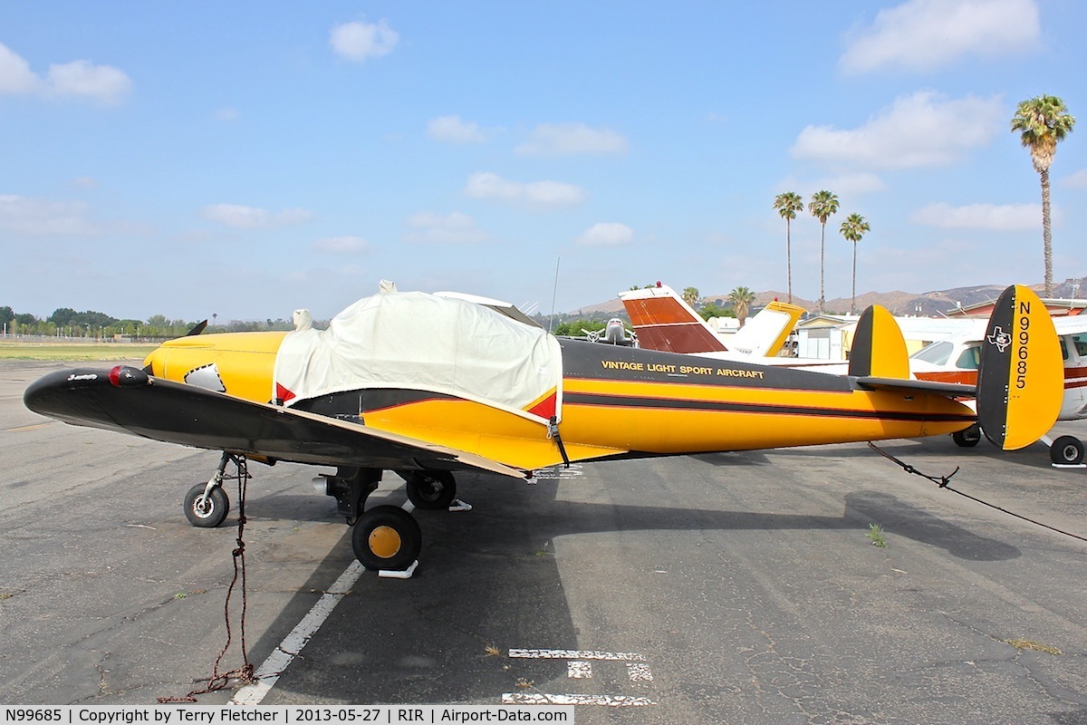 N99685, 1946 Erco 415C Ercoupe C/N 2308, Parked at Flabob Airport , Riverside , California