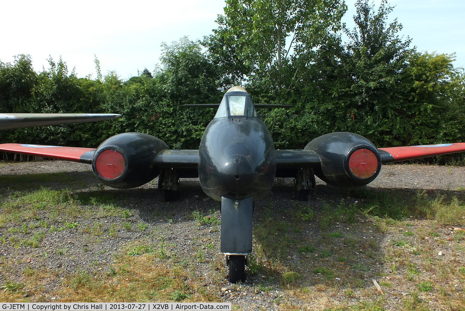 G-JETM, 1949 Gloster Meteor T.7 C/N Not found G-JETM/VZ638, displayed at the Gatwick Aviation Museum