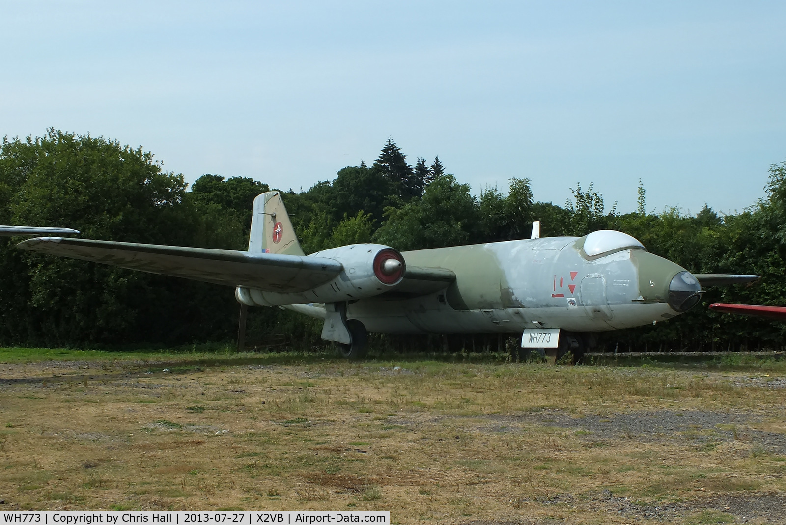 WH773, 1953 English Electric Canberra PR.7 C/N EEP73110, displayed at the Gatwick Aviation Museum