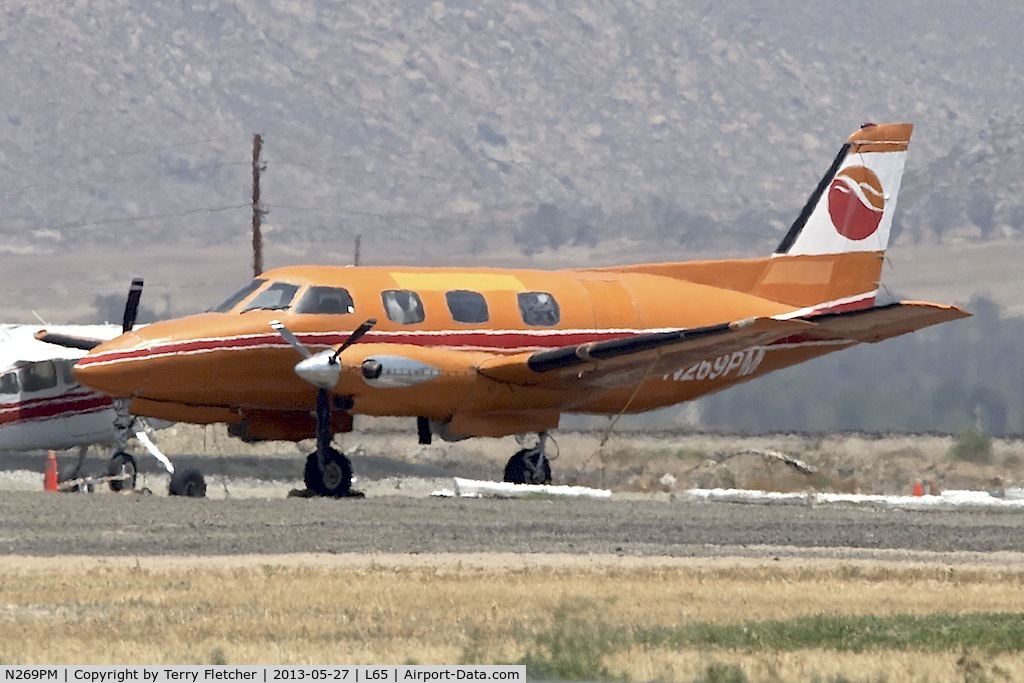 N269PM, 1968 Swearingen SA-26T Merlin II C/N T26-26, Photographed at Perris Valley Skydive , Perris , CA