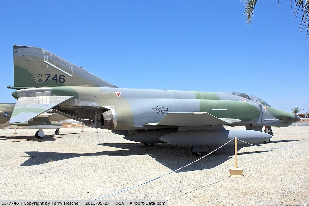 63-7746, 1963 McDonnell RF-4C Phantom II C/N 509, At March AFB Museum , California