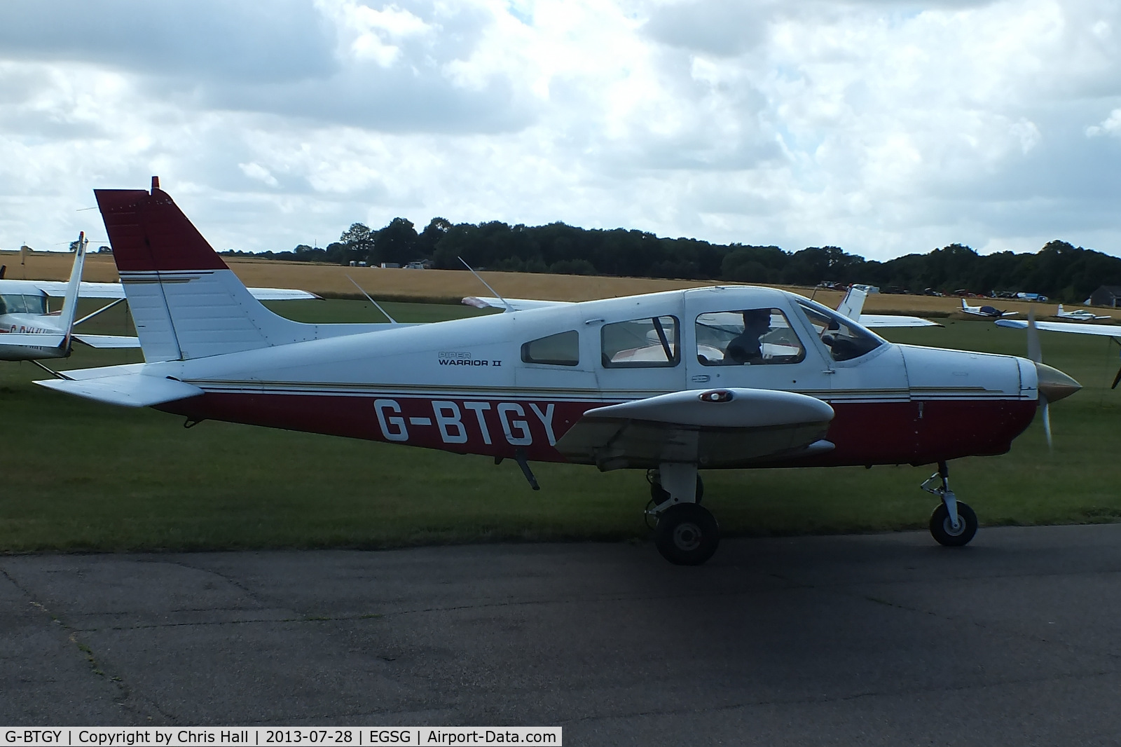 G-BTGY, 1982 Piper PA-28-161 Cherokee Warrior II C/N 28-8216199, Stapleford Flying Club