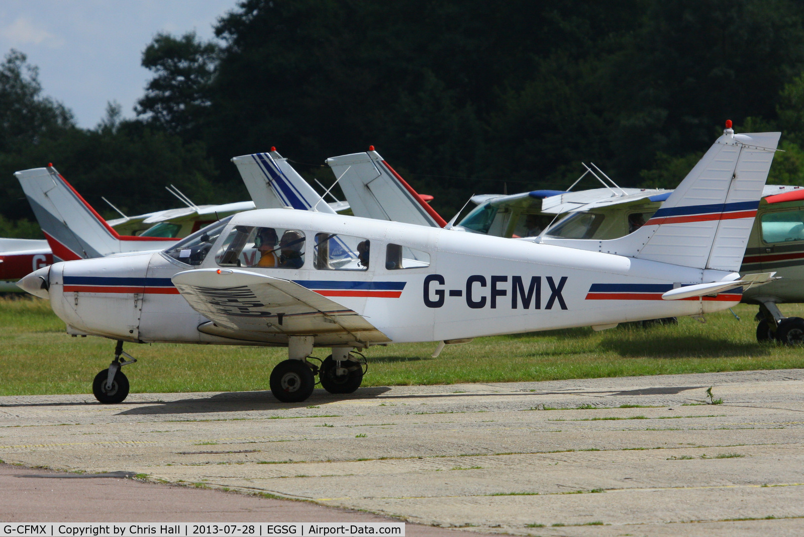G-CFMX, 1983 Piper PA-28-161 Cherokee Warrior II C/N 28-8316073, Stapleford Flying Club
