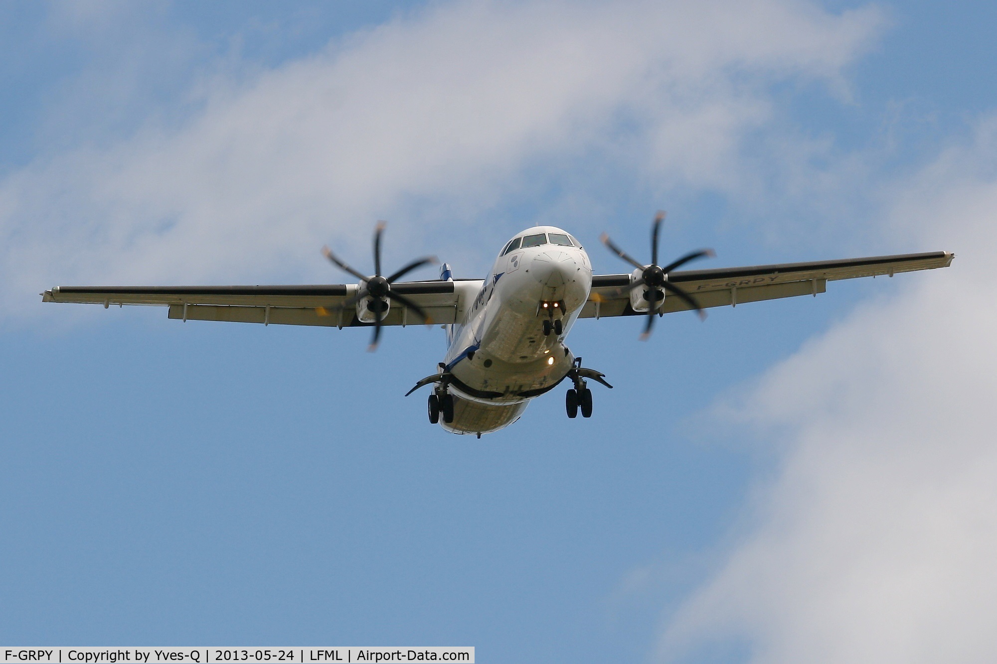 F-GRPY, 2007 ATR 72-500 C/N 742, ATR 72-500, Short approach rwy 31L, Marseille-Provence Airport (LFML-MRS)