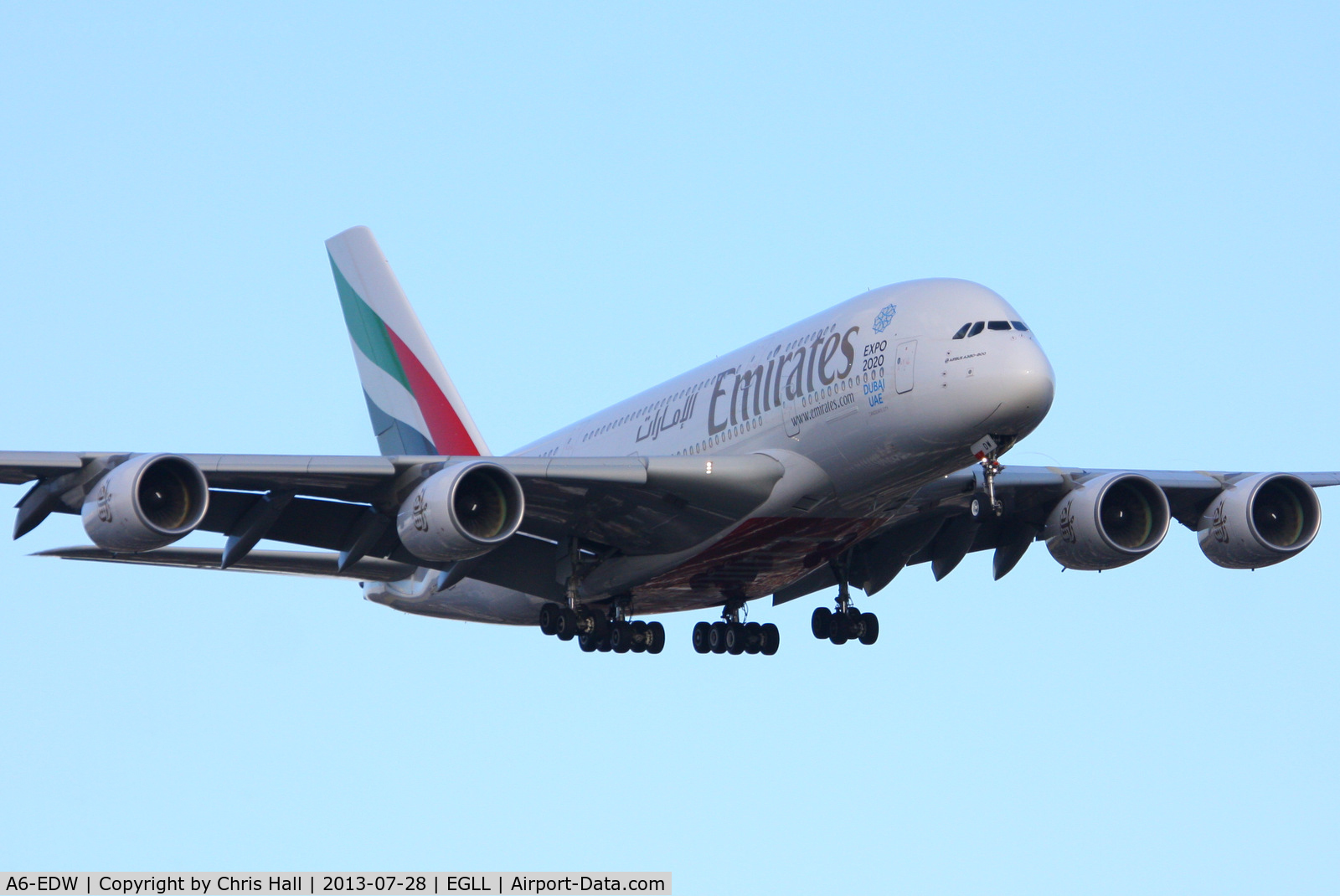 A6-EDW, 2012 Airbus A380-861 C/N 103, Emirates