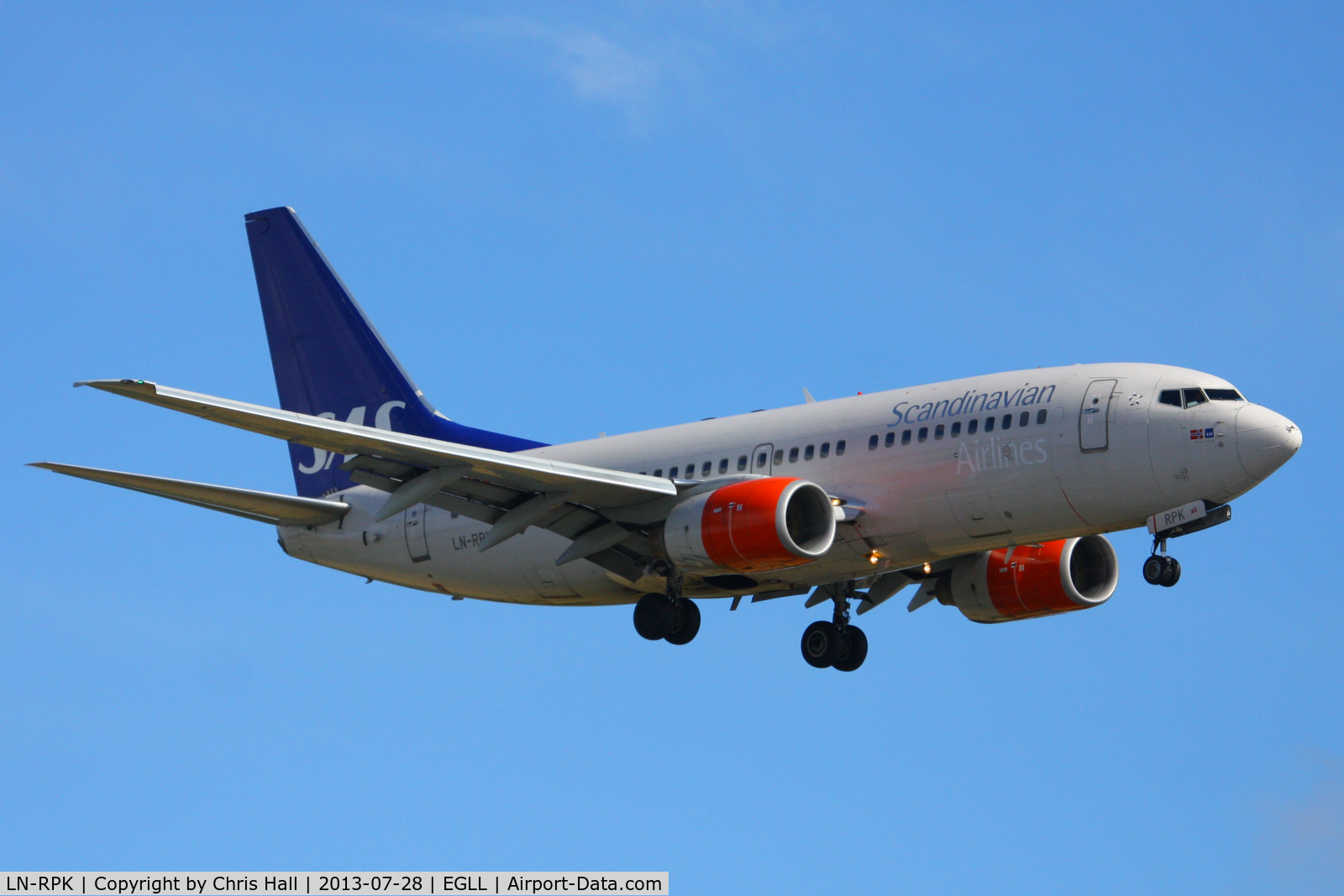 LN-RPK, 2000 Boeing 737-783 C/N 28317, SAS Scandinavian Airlines