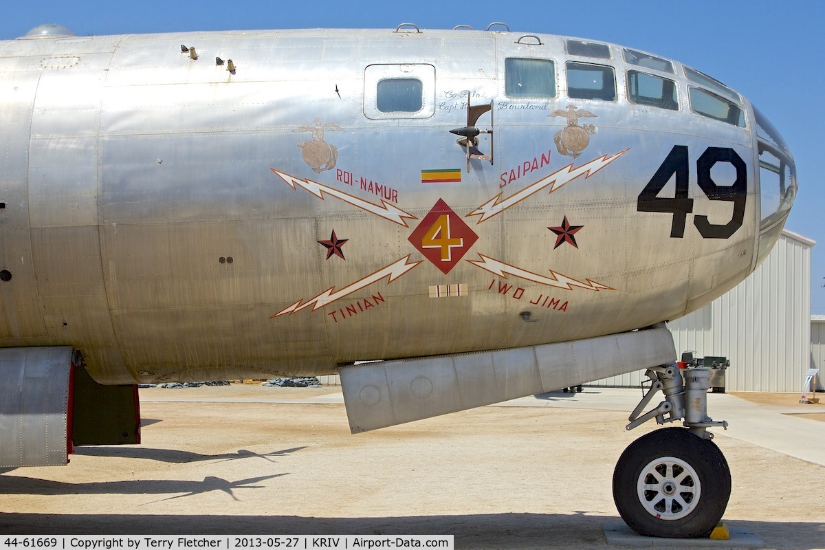 44-61669, 1944 Boeing B-29A Superfortress C/N 11146, At March Field Air Museum , Riverside , California